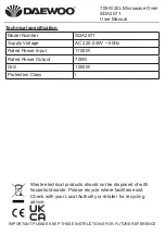 Preview for 16 page of Daewoo SDA2071 User Manual