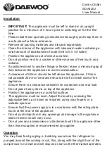 Preview for 4 page of Daewoo SDA2252 User Manual