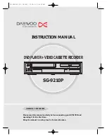 Preview for 1 page of Daewoo SG-9210P Instruction Manual