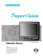 Daewoo Super Vision 14A5 Instruction Manual preview