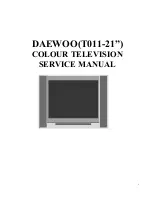 Daewoo T011 Service Manual preview