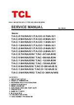 Preview for 1 page of Daewoo TAC-07HA/EW Service Manual