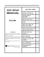 Предварительный просмотр 2 страницы Daewoo TACUMA Body Repair Manual