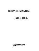 Daewoo TACUMA Service Manual предпросмотр