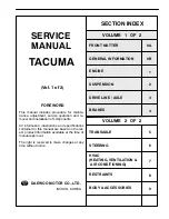 Предварительный просмотр 2 страницы Daewoo TACUMA Service Manual