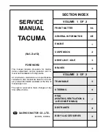 Предварительный просмотр 3 страницы Daewoo TACUMA Service Manual