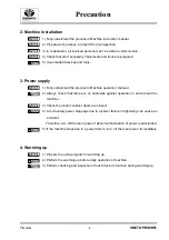 Preview for 5 page of Daewoo TAPER 40 Operation Manual