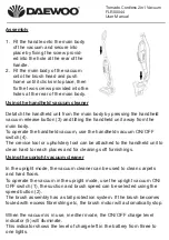 Предварительный просмотр 5 страницы Daewoo TORNADO FREEDOM FLR00044 User Manual