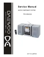 Daewoo TR-654AG Service Manual preview