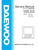 Preview for 1 page of Daewoo TVZ 1321 Service Manual