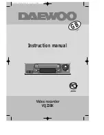 Daewoo VQ230K Instruction Manual preview
