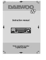 Daewoo VQ450D Instruction Manual preview