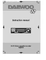 Daewoo VQ857D Instruction Manual preview