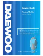 Daewoo Washing Machine Service Manual preview