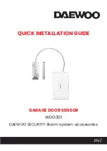 Daewoo WDG301 Quick Installation Manual preview