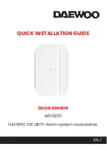 Preview for 1 page of Daewoo WDS301 Quick Installation Manual