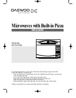 Daewoo WM1310PM Operating Instructions Manual preview