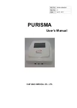 DAEYANG MEDICAL PURISMA User Manual preview
