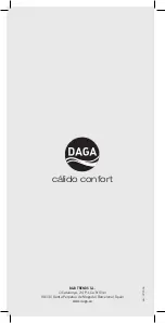 Preview for 32 page of Daga Confort Series Directions For Use Manual