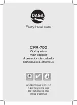 Preview for 1 page of Daga CPR-700 Directions For Use Manual