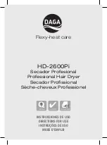 Preview for 1 page of Daga HD-2600Pi Directions For Use Manual