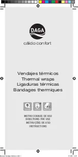 Preview for 1 page of Daga Thermal wraps Directions For Use Manual