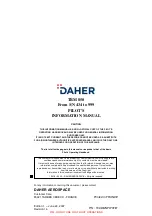 Preview for 2 page of Daher TBM 850 Pilot'S Information Manual