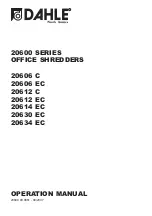 Dahle 20606 C Operation Manual preview