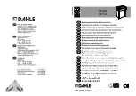 Dahle 30114 Operating Instructions Manual preview