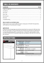 Предварительный просмотр 3 страницы Dahle 717 OS Operating Instructions Manual