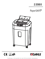 Dahle PaperSAFE 22080 Operating And Safety Instructions Manual preview