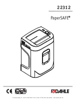 Dahle PaperSAFE 22312 Operating And Safety Instructions Manual preview