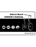 DAHON BOOST Owner'S Manual preview