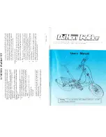 DAHON Folder 1987 User Manual preview