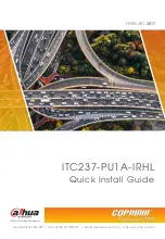 Dahua Technology COP Security ITC237-PU1A-IRHL Quick Install Manual preview