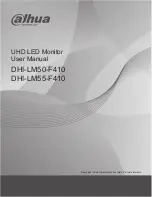 Предварительный просмотр 1 страницы Dahua Technology DHI-LM50-F410 User Manual