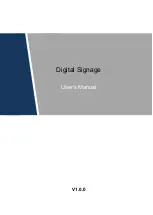 Preview for 1 page of Dahua Technology Digital signage LDV43-SAI200 User Manual