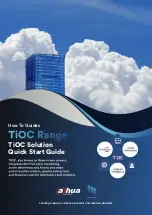 Dahua Technology TiOC Quick Start Manual предпросмотр