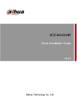 Предварительный просмотр 1 страницы Dahua 6CE445XANR Quick Installation Manual