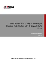 Dahua DH-PFS3010-8ET-96 User Manual предпросмотр