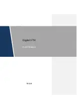 Dahua Digital VTH Series User Manual preview