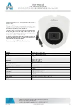 Предварительный просмотр 2 страницы Dahua HAC-HDW1200TQ-0280B User Manual