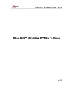 Dahua HCVR82**A-S3 Series User Manual preview
