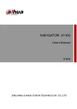 Dahua NAVIGATOR X1100 User Manual preview