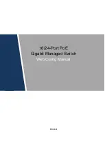 Предварительный просмотр 1 страницы Dahua PFS4218-16GT-190 Web Config Manual