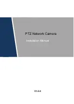 Preview for 1 page of Dahua PTZ Network Camera Installation Manual