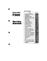 Preview for 1 page of Daihatsu F300 Service Manual