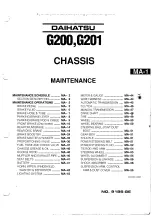 Preview for 65 page of Daihatsu G200 Service Manual