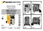 Daihen varstroj VARMIG 211 BD Supermig Operating Instructions Manual preview