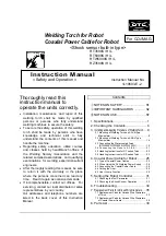 Preview for 1 page of Daihen OTC RT3500S Instruction Manual